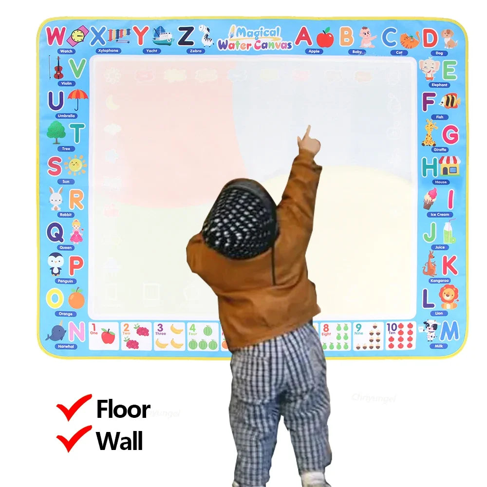 Magic Water Drawing Mat with Reusable Magic Pens
