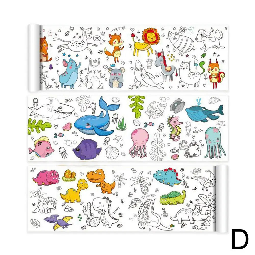 Children's Sticky Color Filling Paper