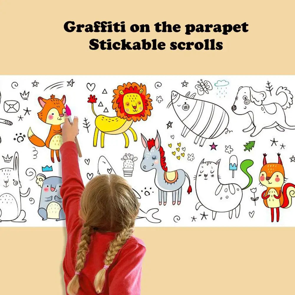 Children's Sticky Color Filling Paper