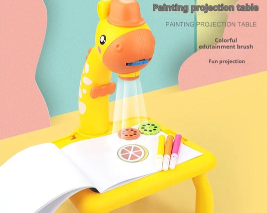 Children LED projector drawing table