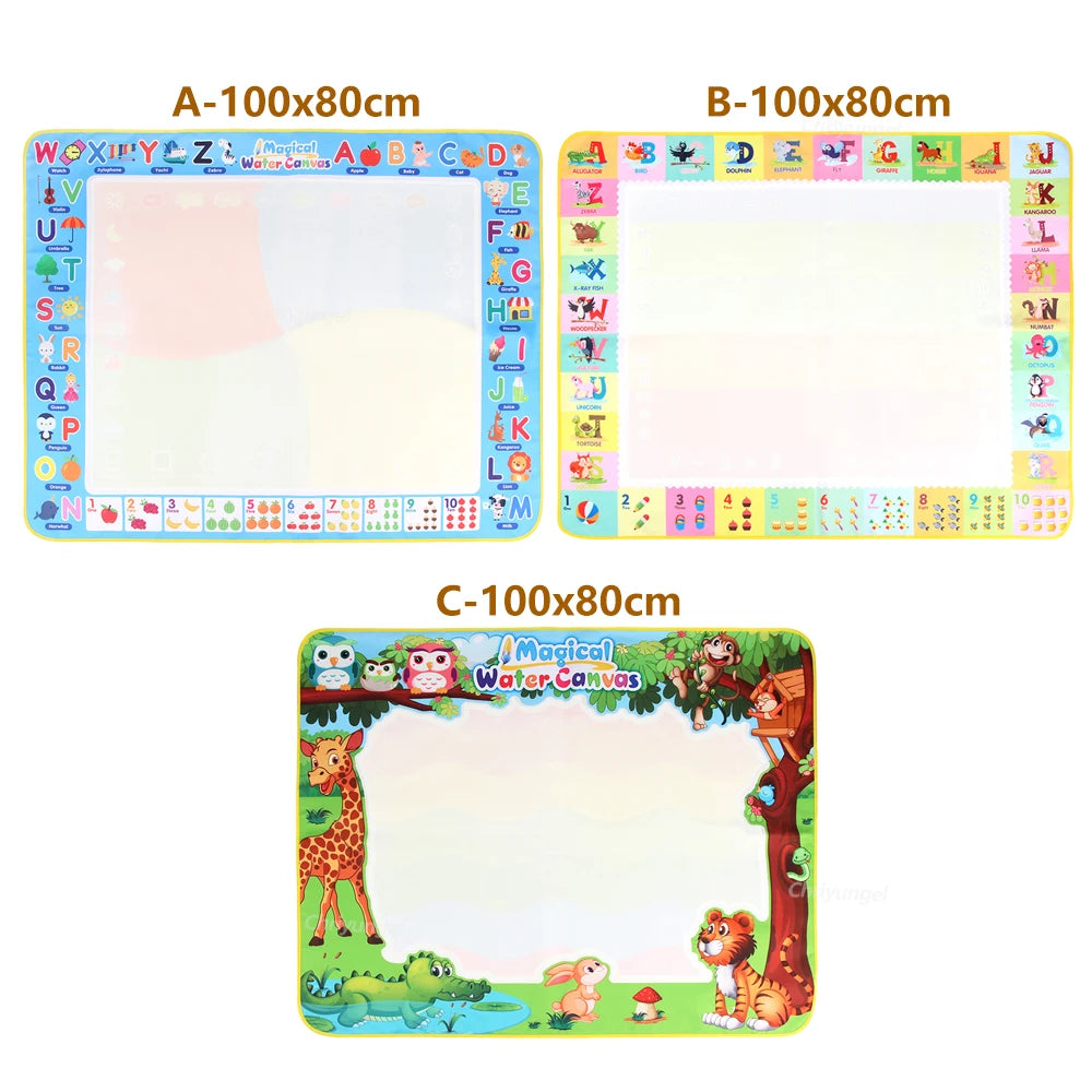 Magic Water Drawing Mat with Reusable Magic Pens