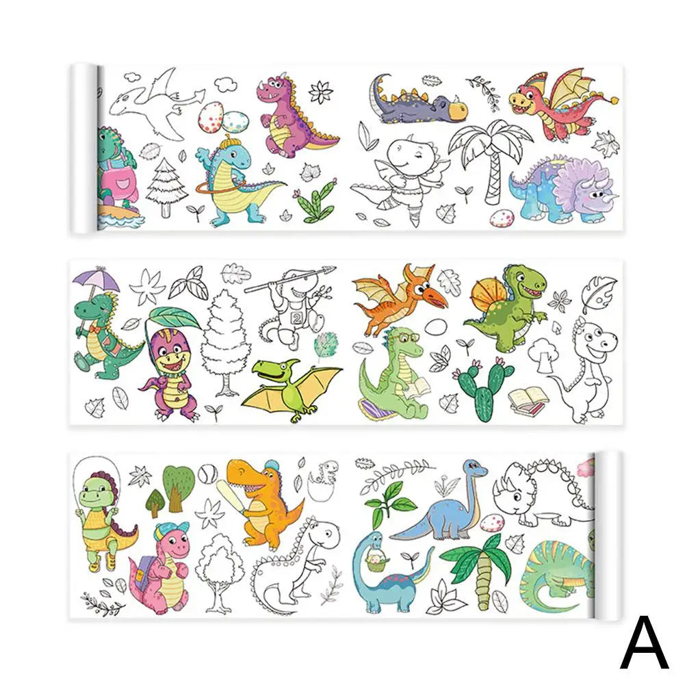 Children's Sticky Color Filling Paper
