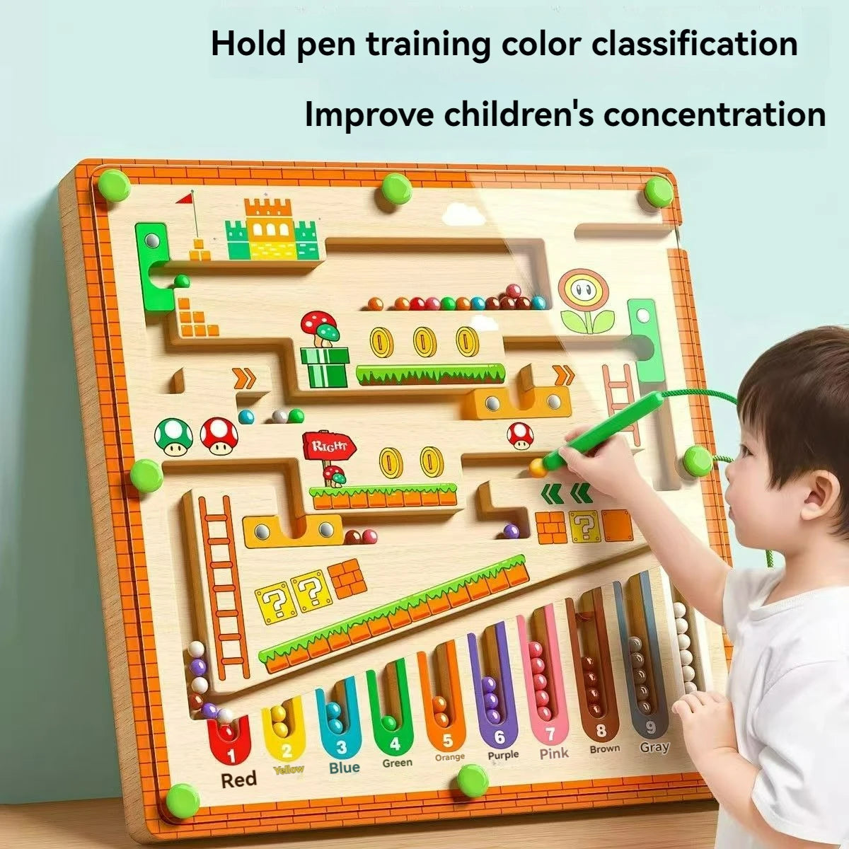 Children's Magnetic Maze Walking Ball Puzzle Toy
