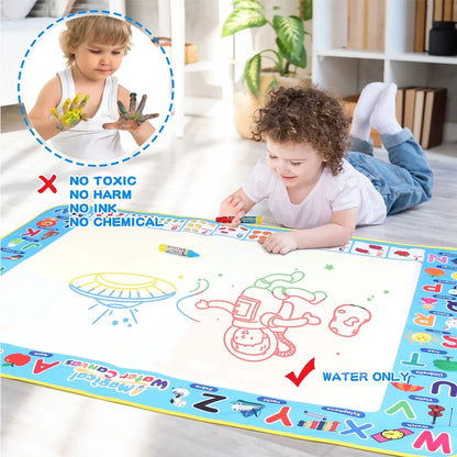 Magic Water Drawing Mat with Reusable Magic Pens