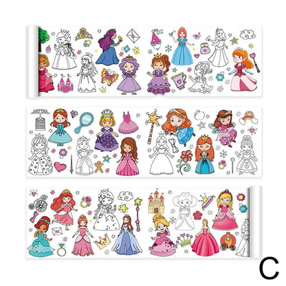 Children's Sticky Color Filling Paper