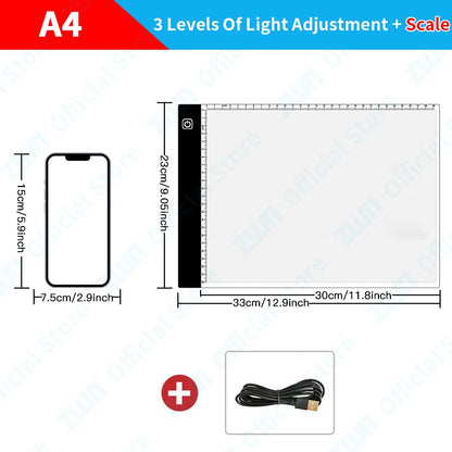 Dimming Led Drawing Pad