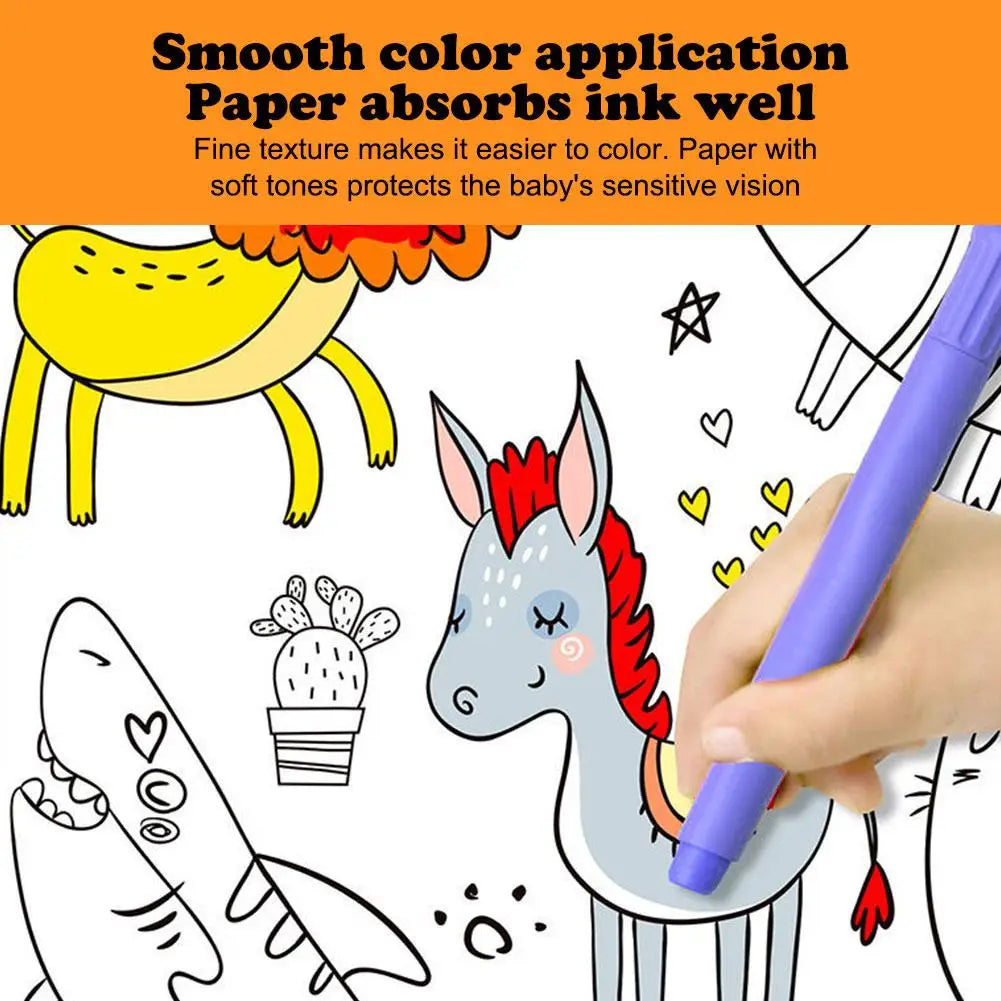 Children's Sticky Color Filling Paper