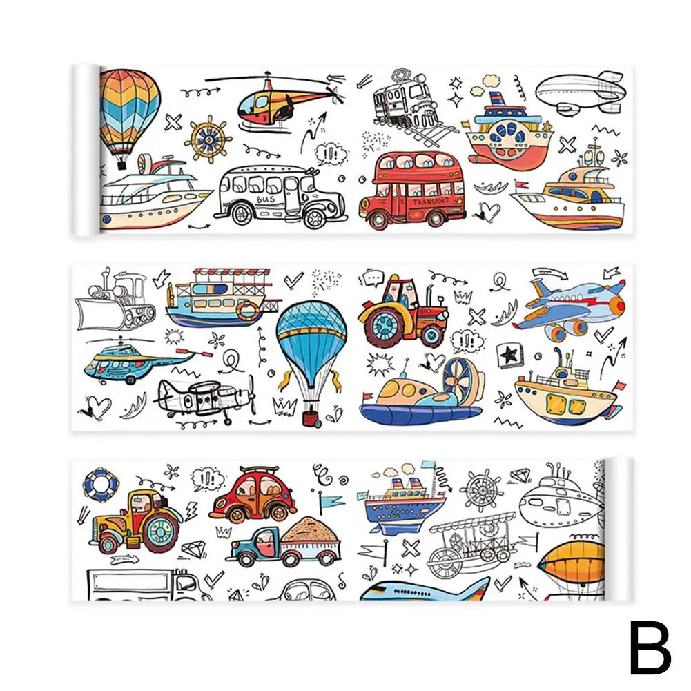 Children's Sticky Color Filling Paper