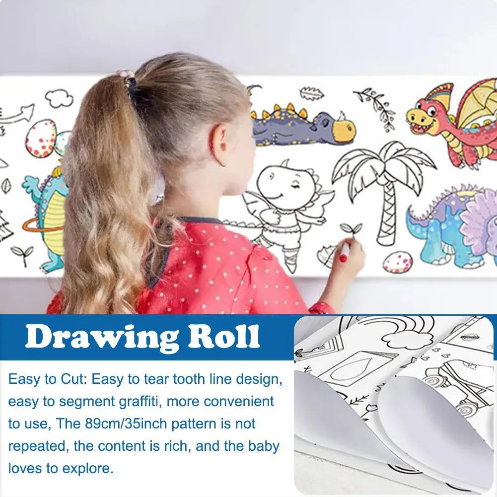 Children's Sticky Color Filling Paper