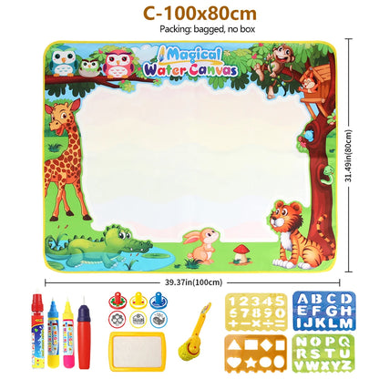 Magic Water Drawing Mat with Reusable Magic Pens